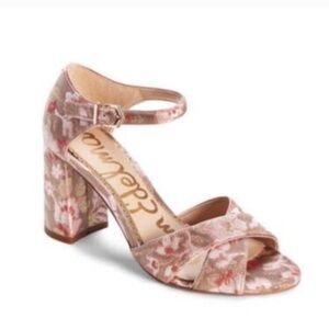 Sam Edelman Orlane Dusty Rose Sandals Block Heel Open Toe Women's Size 9m